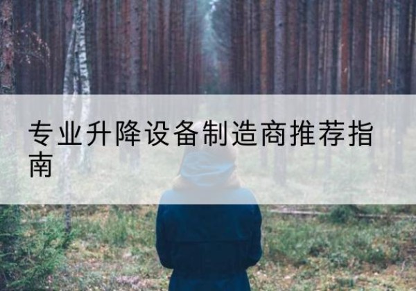 双桥电动剪叉升降平台厂家-专业升降设备制造商推荐指南